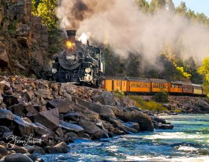 Durango and Silverton Narrow Guage Railroad near Durango, Colorado