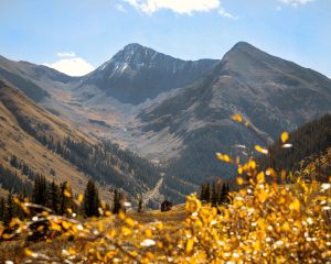 Animas Forks Ghost Town in the fall