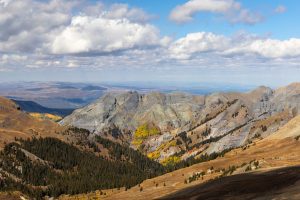 The view from Cinnamon Pass near Silverton, Colorado in the fall
