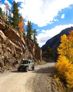 Off Roading with Pirate Backcountry Adventures near Lake City, Colorado in the Fall